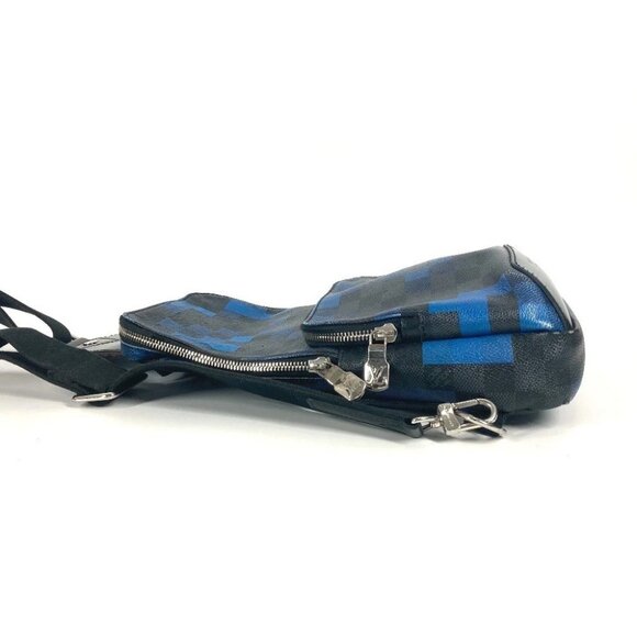 LOUIS VUITTON N40067 Damier Graphite Pixel Avenue sling Bag Shoulder body bag - Picture 4 of 16